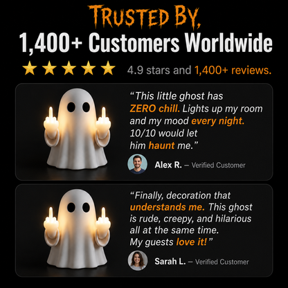 BooFlick™ Halloween Ghost Light