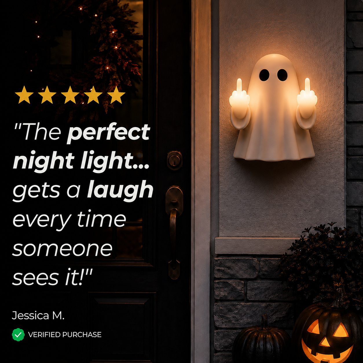 BooFlick™ Halloween Ghost Light